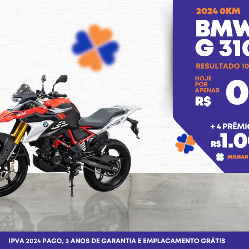 BMW G 310 GS 2024 0KM | Apenas R$ 10,00!